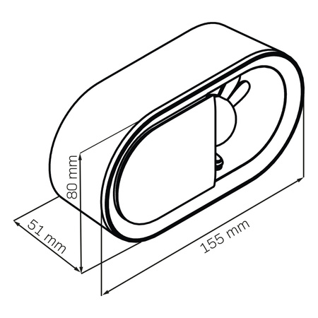 Dekorativní LED svítidlo 1,2 W 55 lm 3000K teplá bílá šedá stmívatelné Bunny Sanico Goldlux