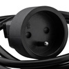 Napájecí prodlužovací kabel vidlice - zásuvka s uzemněním 3m 3x1.5mm 16A Černá ECOLIGHT