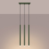 Stropní závěsné svítidlo Tuba Spot 3x G9 Olive Pastelo Ocean Green SL.1520 Sollux