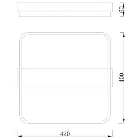 Galaxis LED lustrové stropní svítidlo 40W bílé + dálkové ovládání