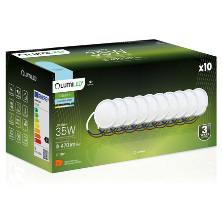 10x LED modul INSERT 5W 470LM 120° 6500K Studená bílá LUMILED