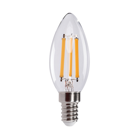 LED žárovka XLED LIGHT E14 C35 6W 806lm 2700K Warm Filament KANLUX