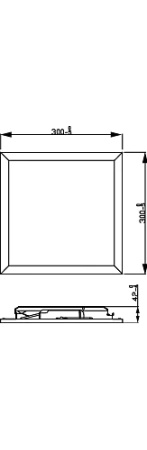 Panelová LED lampa pro povrchovou montáž TOUCH 12W 4000K 30cm stmívatelná bílá PHILIPS