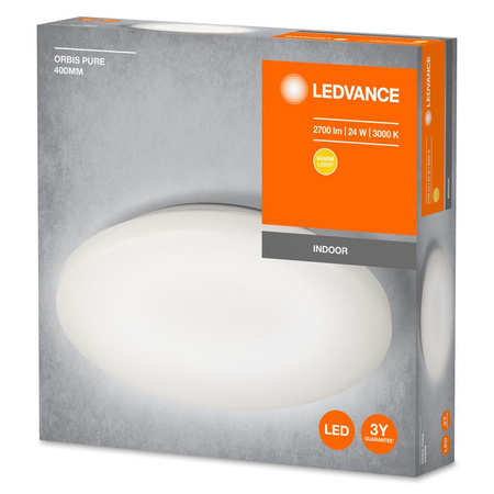 Přisazená LED stropní lampa 24W 3000K Teplá bílá 40cm kulatá ORBIS Pure LEDVANCE