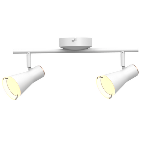 Nastavitelné stropní/nástěnné svítidlo 8.4W LED BERG 2 bílé 3000K GOLDLUX (Polux)