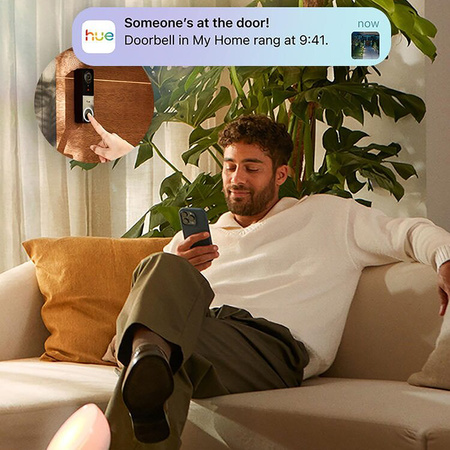 Chytrý přijímač zvonku bílý SMART Zigbee Chime Secure Philips HUE