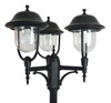 Stožár venkovní zahradní lampy LANTERN E27 Prince OGMWN 3 O 195-295cm černá Su-Ma
