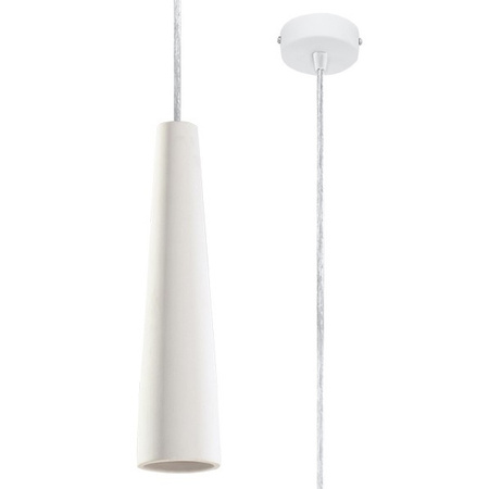 ELECTRA GU10 Závěsné stropní svítidlo Keramický převis Minimalistická bílá SOLLUX