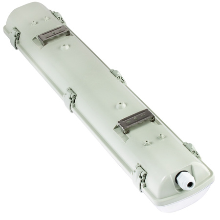 Hermetické Prachotěsné svítidlo 2x T8, G13 IP65 60cm + LED Trubice 9W 6500K LUMILED