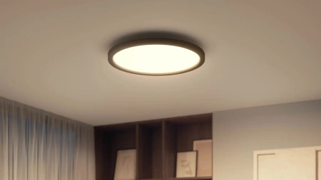 Plafond LED stropní svítidlo pro povrchovou montáž 21W 2450lm IP20 White Ambiance TW Black 39,5cm Smart SMART Zigbee Bluetooth Aurelle Philips HUE