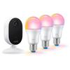 Sada inteligentní sledovací kamery + 3x RGB LED žárovka SMART WIFI WiZ