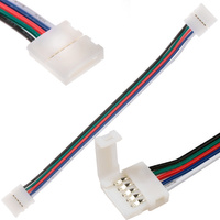 Konektor pro RGB+W LED pásky 12mm 5-PIN oboustranný s kabelem