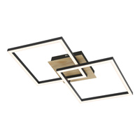 Stropní svítidlo LED pro povrchovou montáž 24W černé moderní Ashton Rabalux