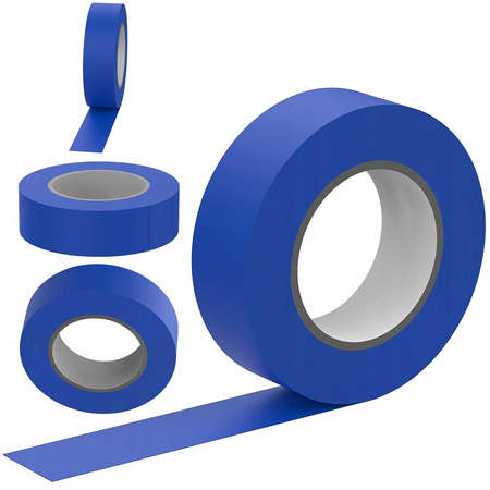 Silná PVC izolační páska voděodolná 15 mm x 0.13 mm tmavě modrá 10 m