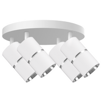 Nastavitelný plafond 4x GU10 bílý stříbrný BAMBOO Sanico Goldlux