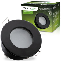 Halogenová Osvětlení Podhledová Koupelnová Hermetická GU10, IP44 Stálá Černá AQUS LUMILED