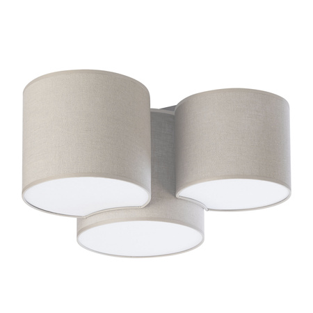 MONA NATURE Plafondové stropní svítidlo bílo-hnědé moderní 3xE27 6591 TK Lighting