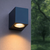 Zahradní nástěnné svítidlo Venkovní fasádní svítidlo LED GU10 IP54 Grey ARON Videx