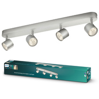 Stropní svítidlo LED STAR 4x 4,5W 2700K Stmívatelné reflektorové pohyblivé svítidlo Hliník PHILIPS