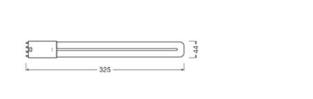 LED žárovka DULUX 2G11 12W = 24W 1500lm 4000K neutrální bílá FILAMENT LEDVANCE