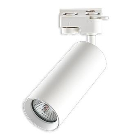 GU10 White Track Light Lampa pro jednofázové koleje