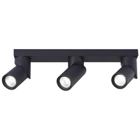 Nástěnné svítidlo pro povrchovou montáž Pohyblivé 3x GU10 Matte Black Rita Masterled