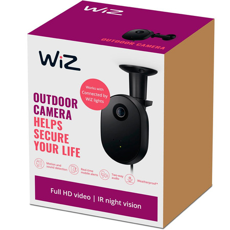 Venkovní kamera Noční vidění Inteligentní monitorování IP54 SMART WIFI WiZ