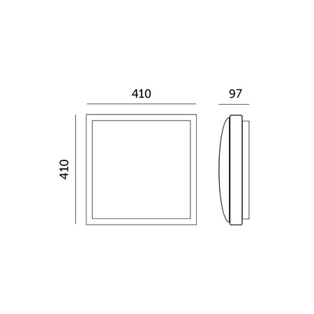 Stropní LED svítidlo Stropní nástěnné svítidlo SAMIRA B 2xE27 41cm IP20 Chrome KOBI