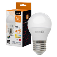 LED žárovka E27 Ball 6W 470lm 3000K Warm 200° Kobi