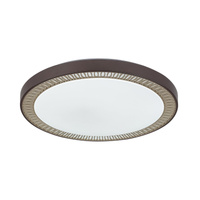 Plafond LED stropní svítidlo Povrchová montáž 40W 3200lm 3000-6000K CCT Časovač Stmívatelné dálkové ovládání Hnědá Moderní Matea Rabalux
