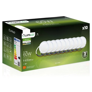 10x LED Modul 7W, 670lm 120° 4000K Neutrální bílá INSERT LUMILED