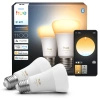 2x LED žárovka E27 A60 8,1W = 75W 1100lm 1800-20000K CCT SMART Smart Bluetooth ZigBee White Ambiance Philips HUE