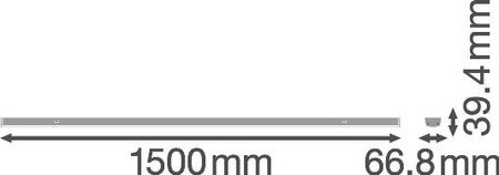 LED lineární svítidlo 35W 5600lm 4000K neutrální povrchová montáž zavěšené bílé 150cm Trusys Ledvance