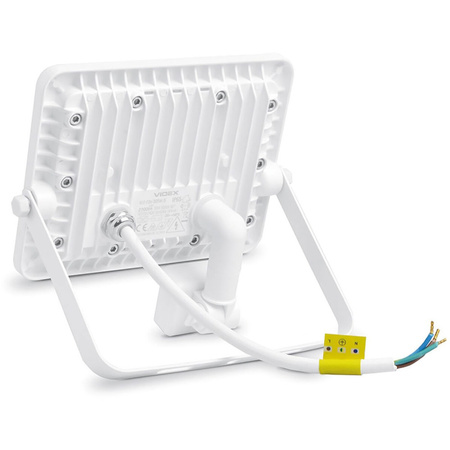 Reflektor LED 30W 2700lm 5000K IP65 Bílý s pohybovým a soumrakovým senzorem VIDEO LUCA