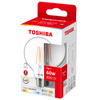 LED žárovka E27 G95 7W = 60W 806lm 2700K teplá bílá Filament Dimmable TOSHIBA