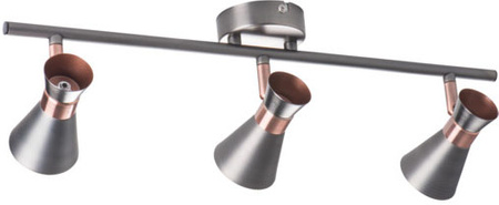 Stropní svítidlo LED GU10 s nastavitelným reflektorem Mileno Kanlux ve stříbrné mědi
