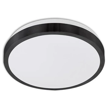 Stropní svítidlo LED 2x E27 s mikrovlnným senzorem SOLEN kulaté černé