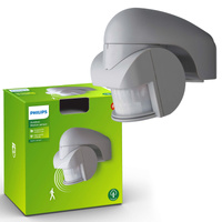 VIRGINIA povrchově montovaný PIR pohybový senzor IP44 pohyblivý šedý PHILIPS