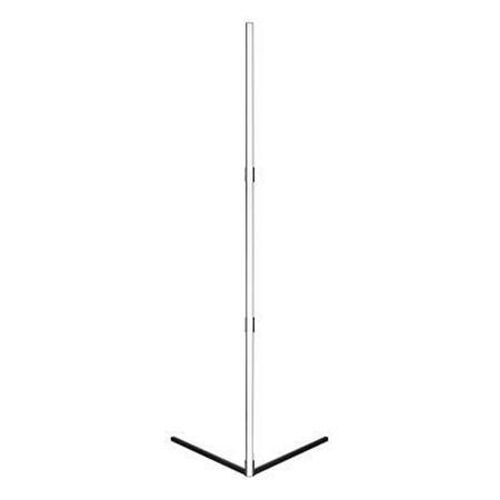 Rohová stojací stojací lampa Černá 20W RGB dálkový ovladač měnící barvu