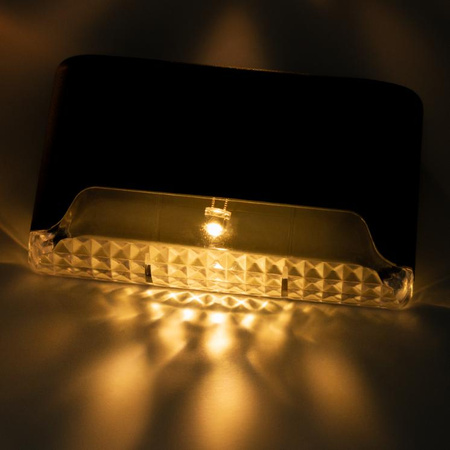 2x Solární LED schodišťové svítidlo Dekorativní lampa Soumrak Senzor IP44 Teplý