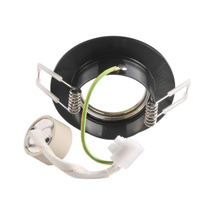 Skryté bodové svítidlo GU10 černé FEBE Sanico Goldlux