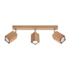 Stropní svítidlo KEKE 3xGU10 Reflektorové halogenové svítidlo 45cm Dub SOLLUX