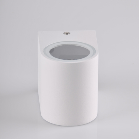 Venkovní zahradní nástěnné svítidlo s LED 1x GU10 BOSTON GOLDLUX (Polux) ALUMINIUM White oválné