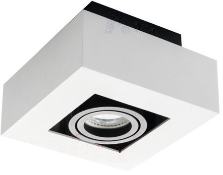 LED GU10 obdélníkové bílé Stobi Kanlux Bodové LED svítidlo pro povrchovou montáž