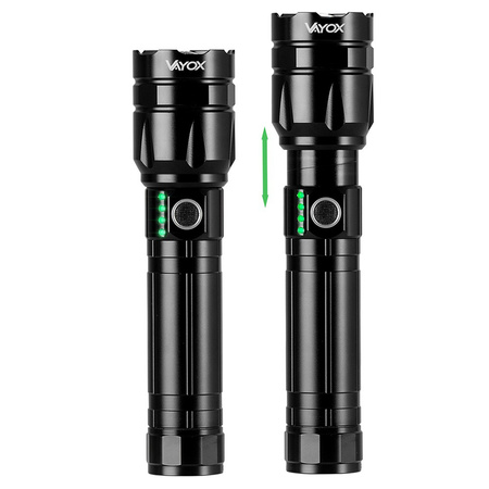 Taktická ruční svítilna Výkonná 30W 1060lm Pro Series VA0108 Vayox