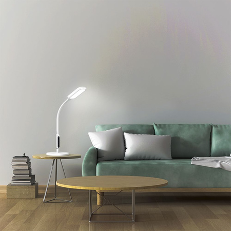 Stolní lampa 2v1 LED 12W 3000K-5500K CCT Stmívatelná dotyková bílá