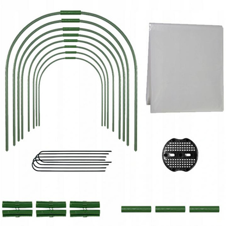 Mini zahradní skleník fóliový tunel 1.8 x 10 m