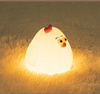 Dětské stolní LED noční světlo 1W 17lm 3000K teplá 360° bílá Chicken Masterled