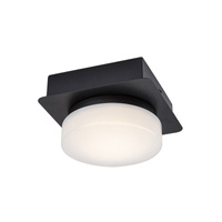 Stropní svítidlo LED 5W 670lm 4000K černá IP44 Moderní svítidlo Attichus Rabalux