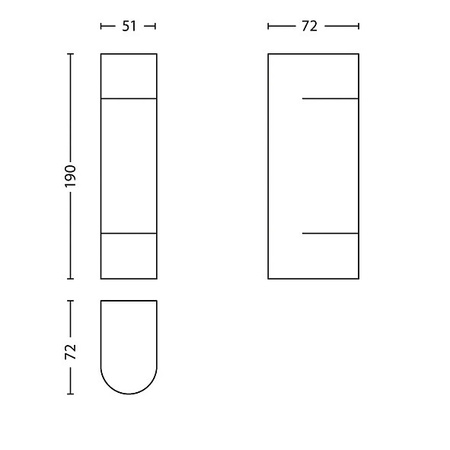 Zahradní lampa LED nástěnná lampa SUNSET myGarden 2x1W 2700K IP44 Horní-Spodní Stříbrná PHILIPS